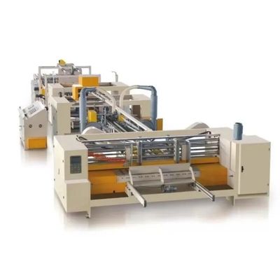 Vollständig automatisch gewölbte Kartonbox Ordner Gluer Sticher in der Linie für Papierkarton