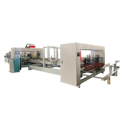Automatische Maschine für das Falten von Kartons, Kleben und Nähen von Kartons