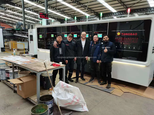 15000 Stück/h Walzkarton-Box-Bundle Slotter Dreh-Druck-Schneidemaschine Klappkleber