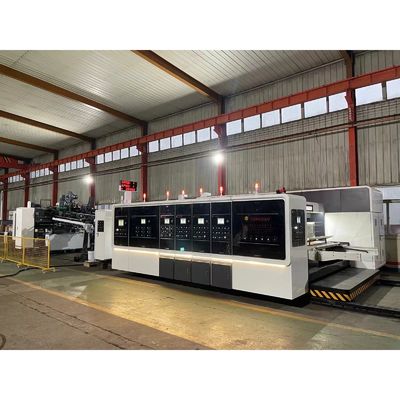 7.2mm Flexo Karton Drucker Die Cutter Gluer Karton Druck Ordner Box Forming Linkage Line Maschine