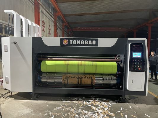 40000 KG Schneidmaschine Schlitze Druckschachtel Verpackungsspeisegerät Automatische 3farbige Druckmaschine