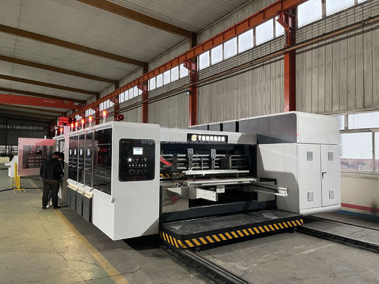 4 Farben Druck-Slotting-Druck-Schnitt-Folder-Klebstoff-Streifenbox-Linienmaschine
