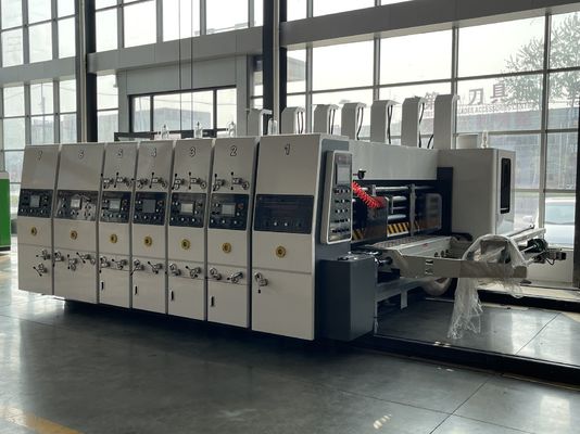 40000 KG Schneidmaschine Schlitze Druckschachtel Verpackungsspeisegerät Automatische 3farbige Druckmaschine