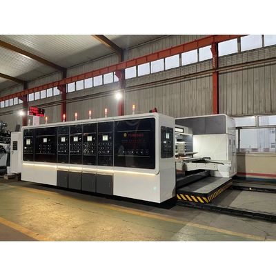 4 Farben Schlitze Druckschneidmappe Kleber Strapping Box Making Line Maschine 7,2mm