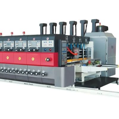 Weiterentwickelte Wellkartonbox Flexo Zweifarbiger Drucker Slotter Rotary Die Cutter Machine