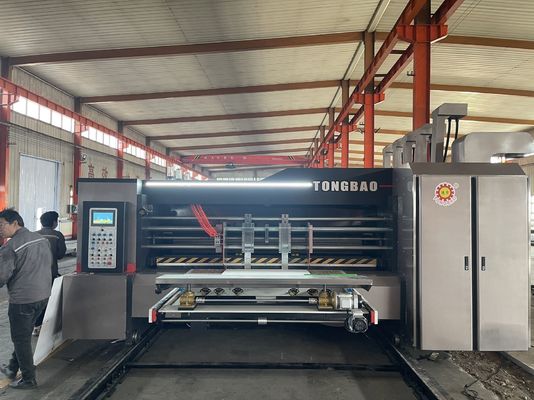 Weiterentwickelte Wellkartonbox Flexo Zweifarbiger Drucker Slotter Rotary Die Cutter Machine