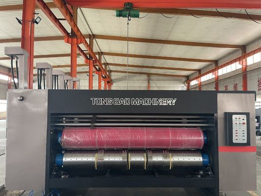 Weiterentwickelte Wellkartonbox Flexo Zweifarbiger Drucker Slotter Rotary Die Cutter Machine