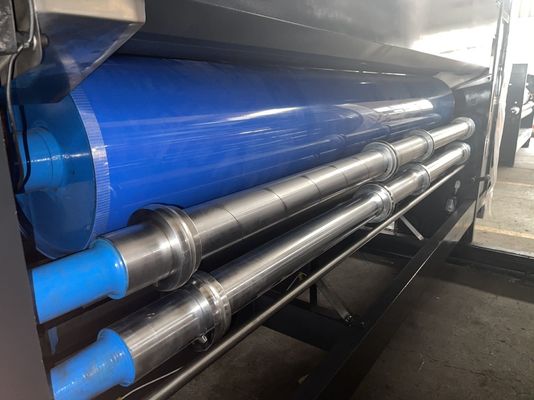 Weiterentwickelte Wellkartonbox Flexo Zweifarbiger Drucker Slotter Rotary Die Cutter Machine