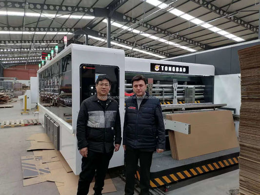1200 mm automatisches Walzkartondruckgerät Schleifmaschine Schnittmaschine Klappmaschine Klebenmaschine