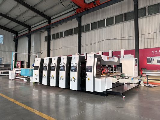 11000 Stück/h Kartonbox Flexo Druck Schlitten Rotary Die Cutting Vibration Stacker Maschine