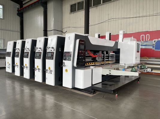 Automatische Flexoplattenboxdruckmaschine zur präzisen und schnellen Herstellung von Kartonboxen
