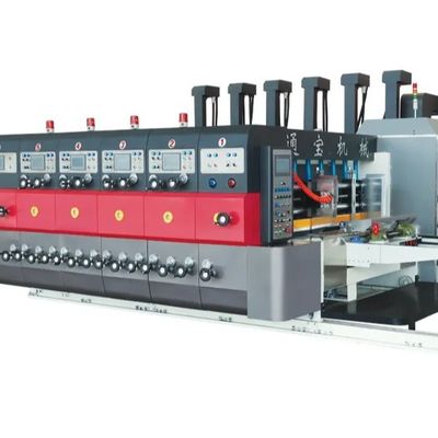 Automatischer Flexo-Slotter-Rotations-Druckschneider mit Wasserfarbe-Drucker und Stripping-Stacker