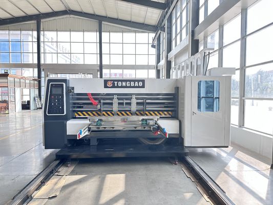 Automatischer Flexo-Slotter-Rotations-Druckschneider mit Wasserfarbe-Drucker und Stripping-Stacker