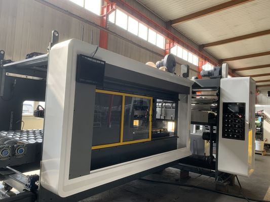 FFG Automatische Vakuumübertragung Flexo-Druck-Slotting Die-Schneiden Klappen Kleben Strapper Maschine