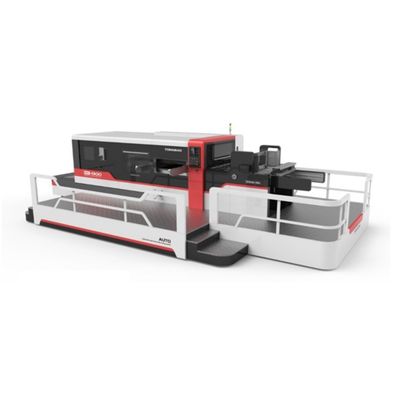 Automatische Druckschneidmaschine für Karton und Wellpapier mit Strippstation