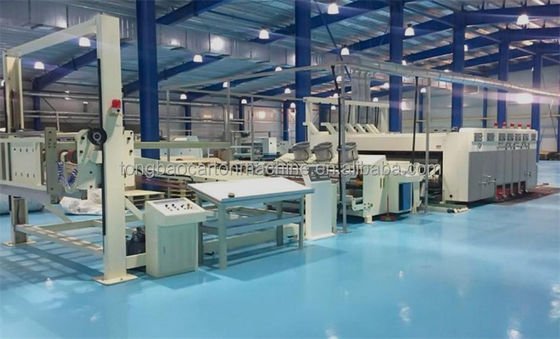 220V/380V/440V Karton-Box-Drucker mit Dreh-Druckmaschine und Vibrationsstacker