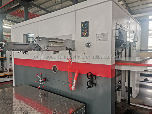 380V Flatbed Die Cutter Kartonkasten Wellstoffhalbautomatische Druckmaschine