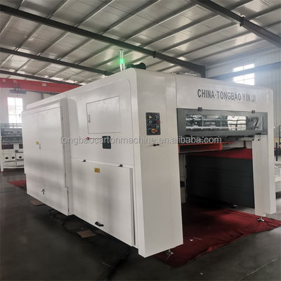 380V Flatbed Die Cutter Kartonkasten Wellstoffhalbautomatische Druckmaschine