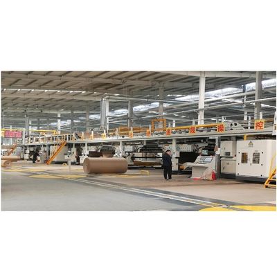 Höchstgeschwindigkeit 180 m/min 5 Schichten automatische Wellkarton-Produktionslinie für die 3-Schichten-Kartonherstellung