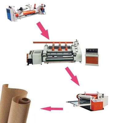 Verarbeitungsart Wellpappe 2 Schichten Linie Einseite Linie 2 Ply-Linie