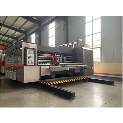 Automatische Geschwindigkeit Flexo-Druck-Slotting-Druck-Schneidemaschine für Ihre Produktionslinie