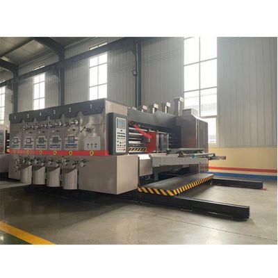 Automatische Geschwindigkeit Flexo-Druck-Slotting-Druck-Schneidemaschine für Ihre Produktionslinie