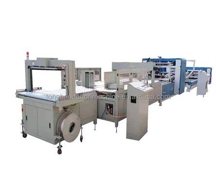 Automatische Folder Gluer Inline Walzkarton Flexo Druckmaschine mit 1200 mm Breite
