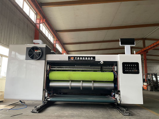 Gewölbter Karton Maschinenordner Gluer Inline mit 2/3/4 Farbe Hochgeschwindigkeits-Flexodruck