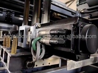 1500 mm Flexo 4-Farbdruck-Slotting Die Schneiden Falten Kleben Strippen Klebrige Linie Maschine