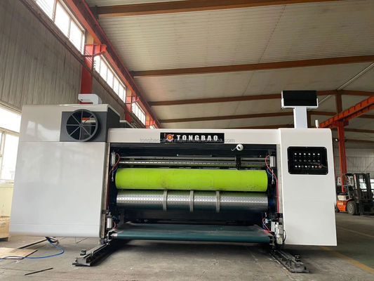 1500 mm Flexo 4-Farbdruck-Slotting Die Schneiden Falten Kleben Strippen Klebrige Linie Maschine