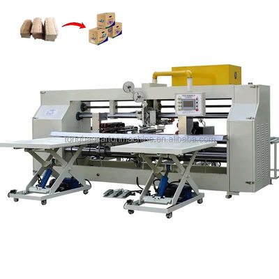 Hochgeschwindigkeits-Doppelstück-Semi-Auto-Stickmaschine für das Stapeln von Wellpapierboxen