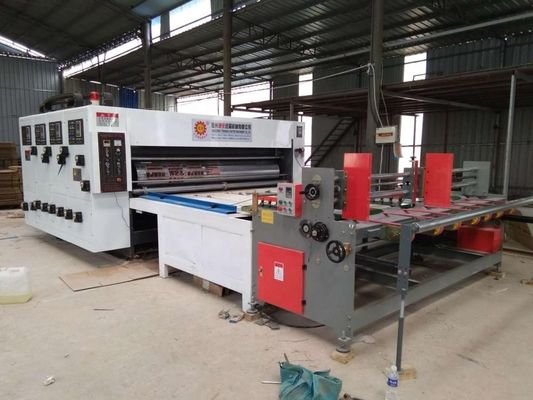 2800 mm Halbautomatische Wellkartonbox Flexo-Druckmaschine Schließ- und Druckmaschine