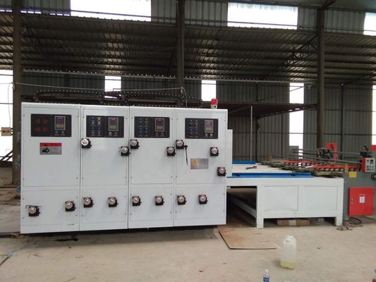 2800 mm Halbautomatische Wellkartonbox Flexo-Druckmaschine Schließ- und Druckmaschine