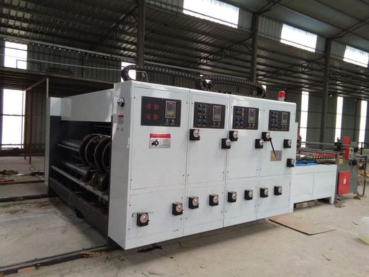 2800 mm Halbautomatische Wellkartonbox Flexo-Druckmaschine Schließ- und Druckmaschine