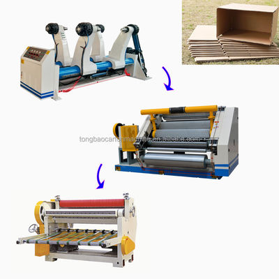 Elektrisch angetriebene 2 Ply Walzkarton-Produktionsmaschine für die Boxherstellung