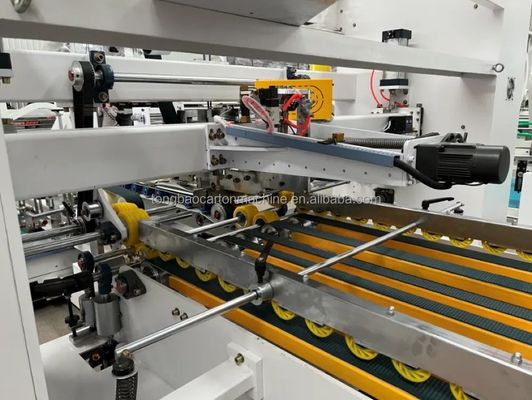 Vollständig automatisch gewölbte Kartonbox Ordner Gluer Sticher in der Linie für Papierkarton