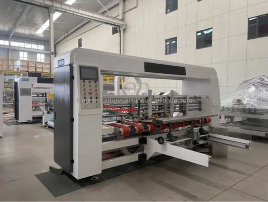 Vollständig automatisch gewölbte Kartonbox Ordner Gluer Sticher in der Linie für Papierkarton