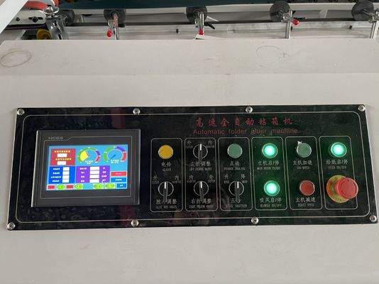 Vollautomatische Wellpappenkartonbox, die Folder Gluer Strapper macht