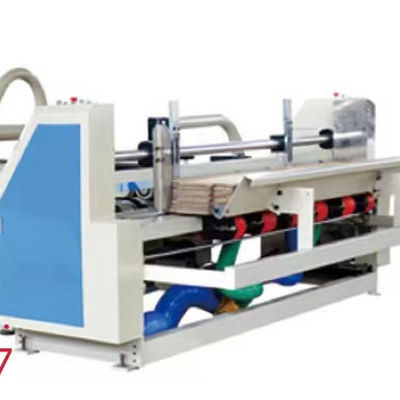 Halbautomatische Klebmaschine für die Herstellung von Kartons