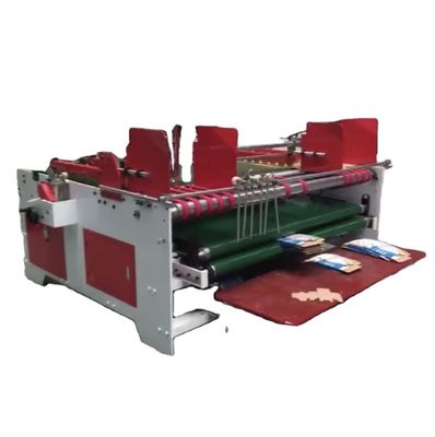 Halbautomatische Kartonverpackung Gluer-Maschine mit kombiniertem Druckmodell zu erschwinglichen Preisen