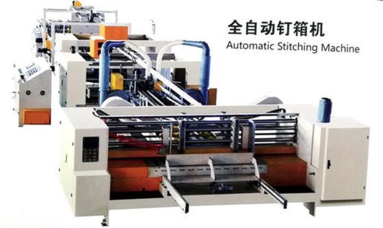 Holzverpackungsmaterial Automatischer Näher für Kartonkasten 4450mm Länge Schnelles Nähen